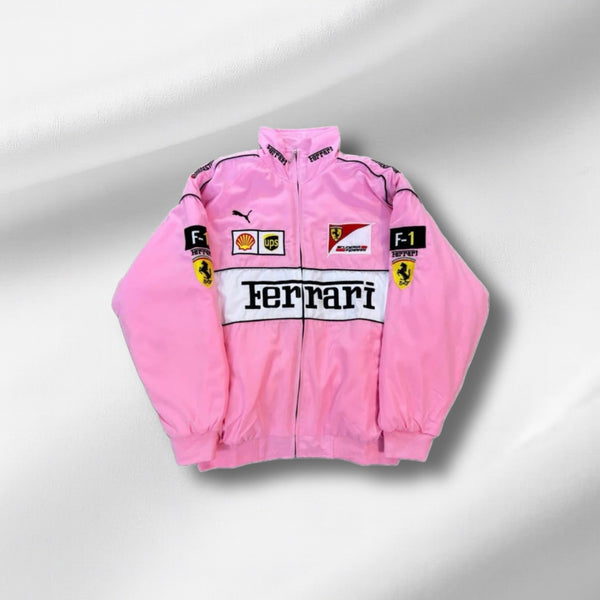 Pink F1 Ferrari Racing Jacket Vintage